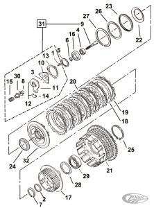 Clutch bearing guide XLl84-90 (DE)