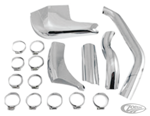 Exhaust Heat Shields Chrome FL70-84