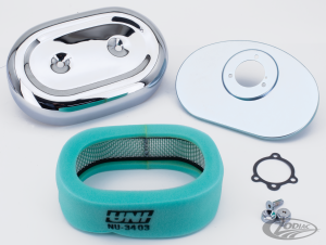 Oval A/C Housing Chrome FL/FX/XL72-75 (DE)