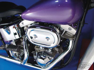 Oval A/C Housing Chrome FL/FX/XL72-75 (DE)