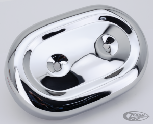 Oval A/C Cover Chrome FL/FX71-89 XL66-03 (DE)