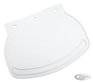 Rubber Mud Flap Plain White (DE)