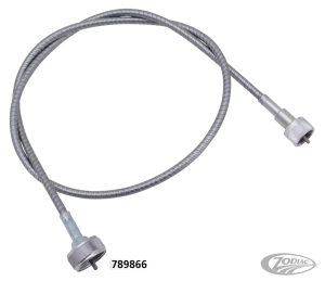 Metal speedo cable assy L= 36" 5/8-18nut (DE)