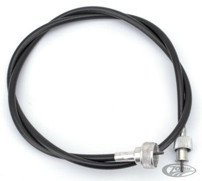 Black speedo cable assy L= 46" 16mm nut (DE)