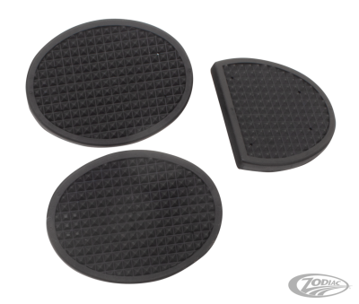 3Pc Clutch and brake pedal pad set Black (DE)