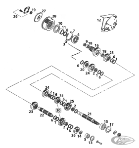 4Pck Transmission bearing set