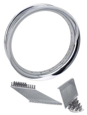 Chrome Smoothie rim 3.00x16 40H (DE)