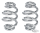 Barrel Seat Springs 3" Chrome