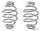 Barrel Seat Springs 4" Chrome (DE)