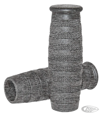 Lowbrow Knurled Grips 1" Black (DE)