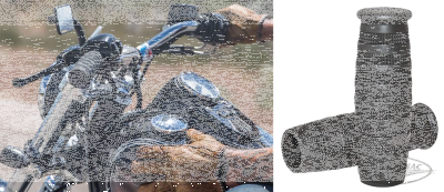 Lowbrow Knurled Grips 1" Black (DE)