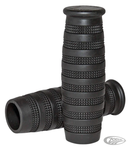 Lowbrow Knurled Grips 7/8" Black