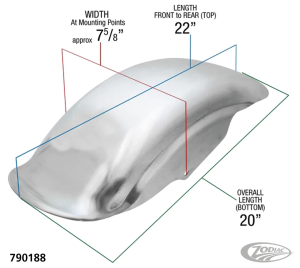 Alu Tsunami Rear Fender XL94-03 (DE)