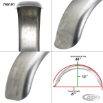 Steel Manta Ray Fender 16-18x7"