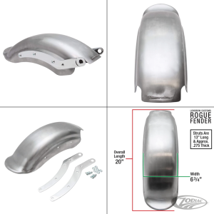 Steel Rogue Rear Fender FL58-84 (DE)