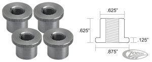 Flanged Bungs 1/8" NPT Thread 4Pck