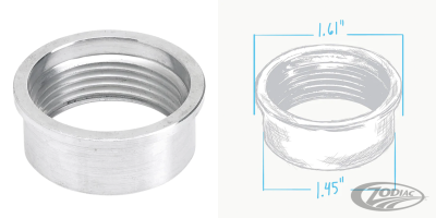 Weld-In Alu Gas Cap Bung 1-5/16" (DE)