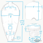 Narrow Sporty Frisco Gas Tank 2.5 Gallon