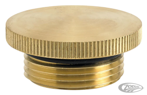 Knurled Brass Gas/Oil Cap Unvented (DE)
