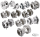 Rear hub assy FLH/T86-99 chrome (DE)