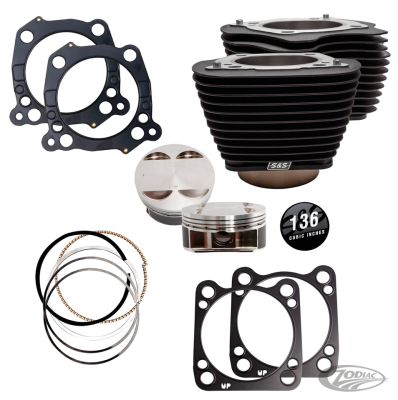 S&S 136CI cylinder kit ME17-UP All Black