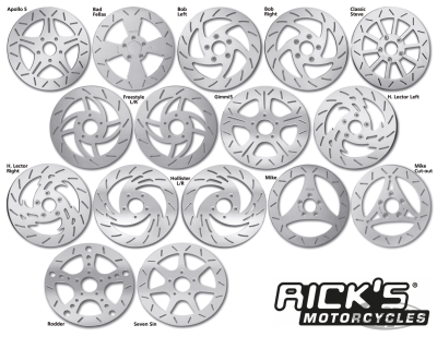 Ricks Brake Rotor 3-spoke Mike 10"