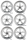 BLACK COATING Rick rim or center (DE)