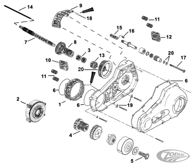 45mm extended Starter Coupler Splined (DE)