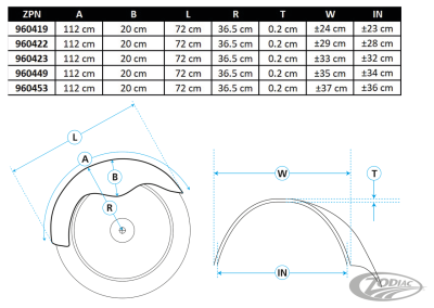 14.25" Rigid Custom round top untrimmed (DE)