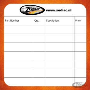 100pck Zodiac Sportster engine coasters (DE)