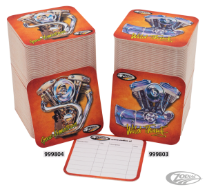 100pck Zodiac late Shovel engine coaster (DE)