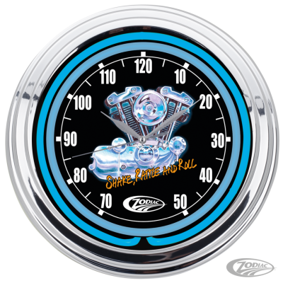 Zodiac "Ironhead" Neon Clock 15" (DE)