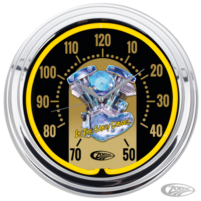 Zodiac "Shovelhead" Neon Clock 15" (DE)