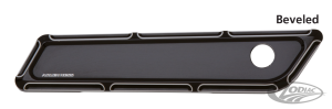 BEVELED LATCH COVERS FLH/T14-UP BLACK (DE)