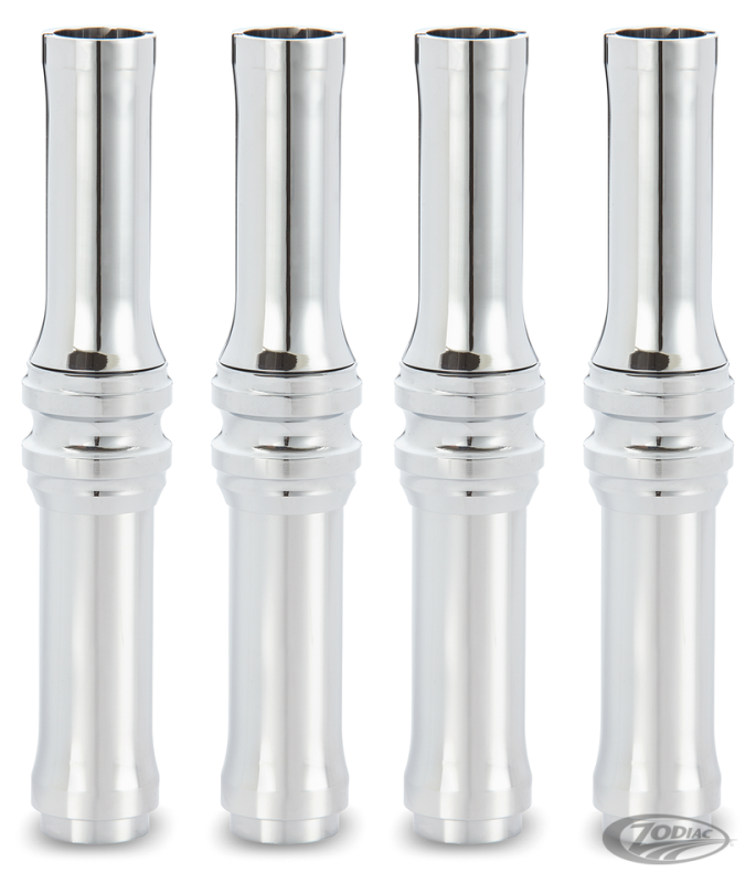 10-GAUGE PUSHROD COVERS ME17-UP CHROME (DE)