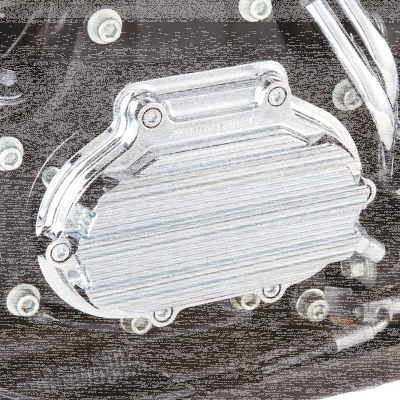 10-GAUGE HYDRO CLUTCH COVER TC14-UP CHR (DE)