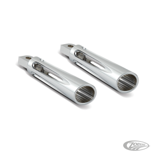 DEEP CUT FOOTPEGS, CHROME (DE)