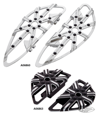 10-GAUGE DRIVER FLOORBOARDS CHROME (DE)