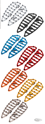 Ness MX Billet Floorboards - Chrome (DE)