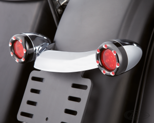 RED LENS KIT, BLK RING w/RED LED (DE)