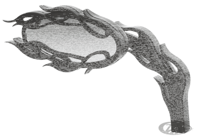 ALT. FLAMED MIRROR, BLK, LEFT (DE)