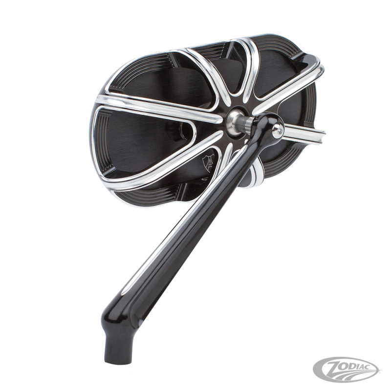 10-Gauge Caged series blk mirror left (DE)