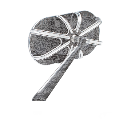 10-Gauge Caged series blk mirror right (DE)