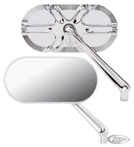 Deep cut Caged series chr mirror left (DE)