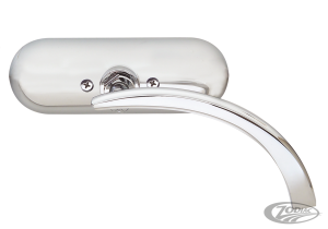 CHROME MINI OVAL MIRROR RIGHT