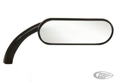 BLACK MINI OVAL MIRROR RIGHT (DE)