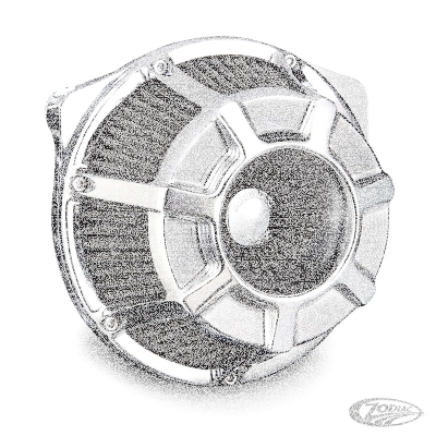 BEVELLED INVERTED A/C XL88-UP CHR (DE)