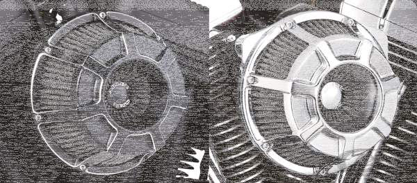 BEVELLED INVERTED A/C XL88-UP BLCK (DE)
