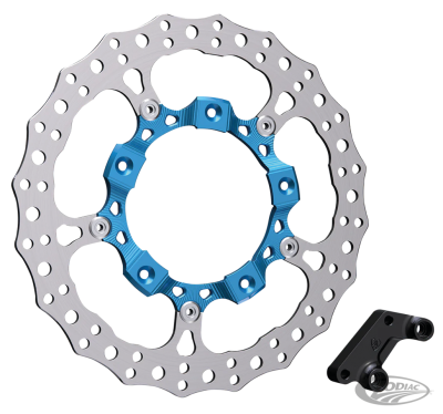 14" Billet Big Brake Rotor Right Blue (DE)