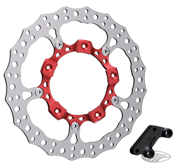 14" Billet Big Brake Rotor Right Red (DE)